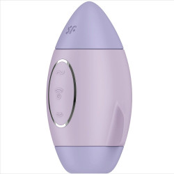 SATISFYER - MISSION CONTROL LILA VIBRADOR PEQUEÑO DE DOBLE IMPULSO