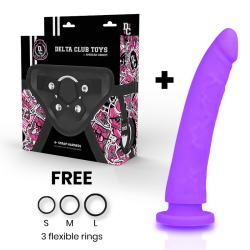 DELTA CLUB - TOYS ARNES DILDO LILA SILICONA MEDICA 20 CM -O- 4 CM
