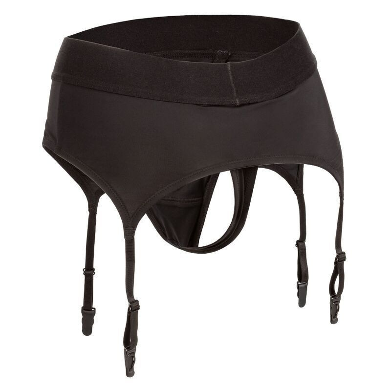 CALEXOTICS - BOUNDLESS THONG WITH GARTER S-M