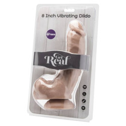 GET REAL - DILDO 20,5 CM CON TESTÍCULOS VIBRADOR NATURAL