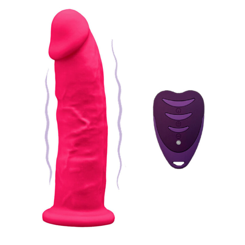 SILEXD - REALISTIC PENIS MODEL 2 PINK REMOTE CONTROL LRS 17 CM