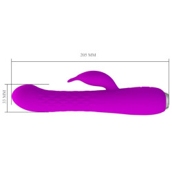 PRETTY LOVE - MOLLY VIBRADOR CON ROTACIÓN RECARGABLE