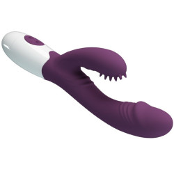 PRETTY LOVE - ANDRE RABBIT VIBRATOR and G-POINT STIMULATOR PURPLE