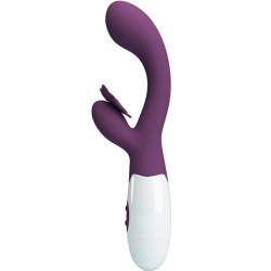 PRETTY LOVE - BUTTERFLY KISS RABBIT VIBRATOR and G-SPOT STIMULATOR PURPLE