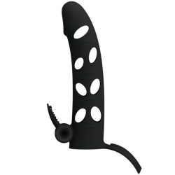 PRETTY LOVE - FUNDA SILICONA CON VIBRACIÓN 15.2 CM