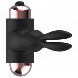 COQUETTE CHIC DESIRE - COCK RING WITH VIBRATOR BLACK- GOLD