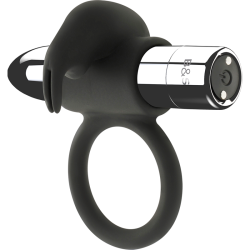 BLACKandSILVER - BURTON RECHARGEABLE RING 10 VIBRATION MODES