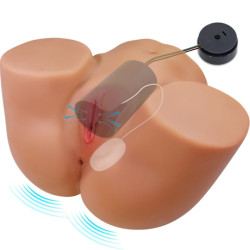 CRAZY BULL - ILANA TRASERO FEMENINO REALISTA VIBRADOR and SUCCIONADOR CON SONIDO 6.8 KG