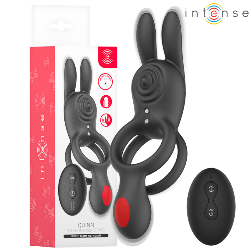 INTENSE - QUINN DOUBLE VIBRATION RING REMOTE CONTROL