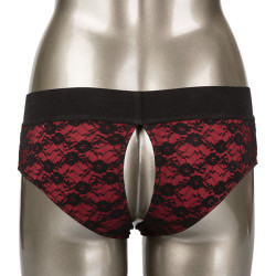 CALEXOTICS - SCANDAL SET OF CROTCHLESS PANTIES WITH DILDO SIZE S-M