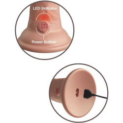 KING COCK - ELITE REALISTIC DILDO VIBRATING and SILICONE 15.2 CM