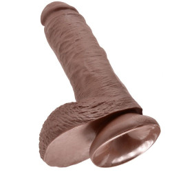KING COCK 8 COCK BROWN WITH BALLS 20.3 CM