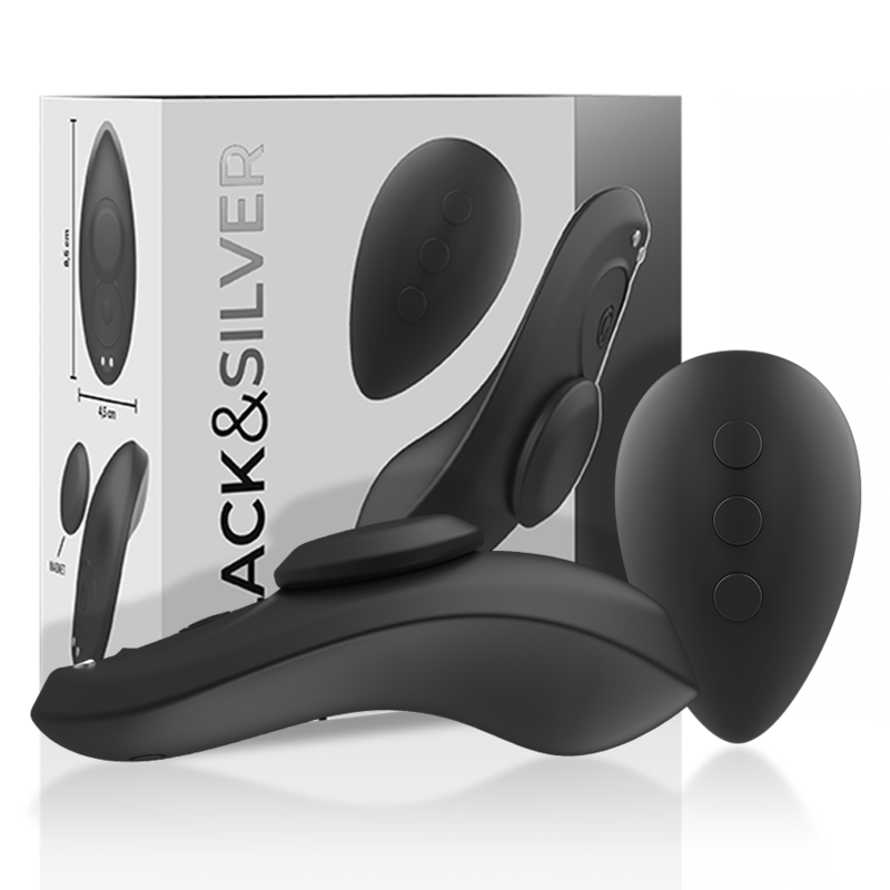 BLACKandSILVER - PRESTON PANTIE MAGNÉTICO VIBRADOR SILICONA REMOTO