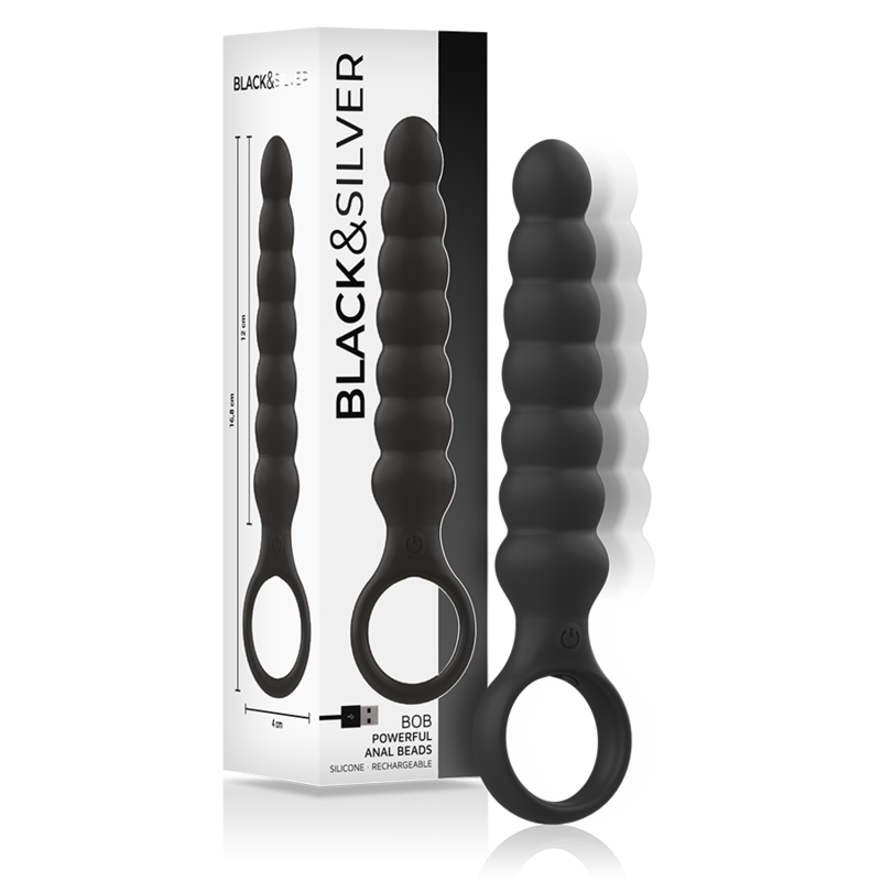 BLACKandSILVER - BOB POWERFUL SILICONE ANAL DILATOR