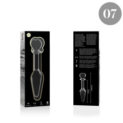 NEBULA SERIES BY IBIZA - MODELO 7 PLUG CRISTAL TRANSPARENTE 13.5 CM -O- 3 CM