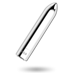 BLACKandSILVER - KAILAN 2 SILVER VIBRATING MAGNETIC BULLET