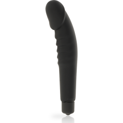 DOLCE VITA - REALISTIC PLEASURE VIBRADOR SILICONA NEGRO