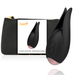 COQUETTE CHIC DESIRE - CLITORIAL STIMULATOR BLACK - GOLD FLOWER