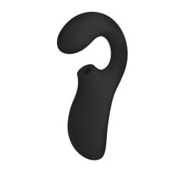 LELO - ENIGMA DOBLE ESTIMULACIÓN SUCCION MASAJEADOR NEGRO