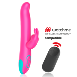 HAPPY LOKY - PLUTO RABBIT VIBRATOR and ROTATOR WATCHME REMOTE CONTROL
