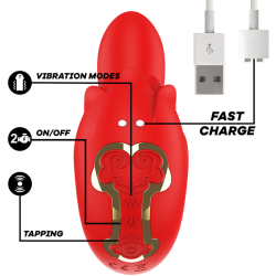 MIA - SELENA STIMULATOR VIBRATING TAPPING RED