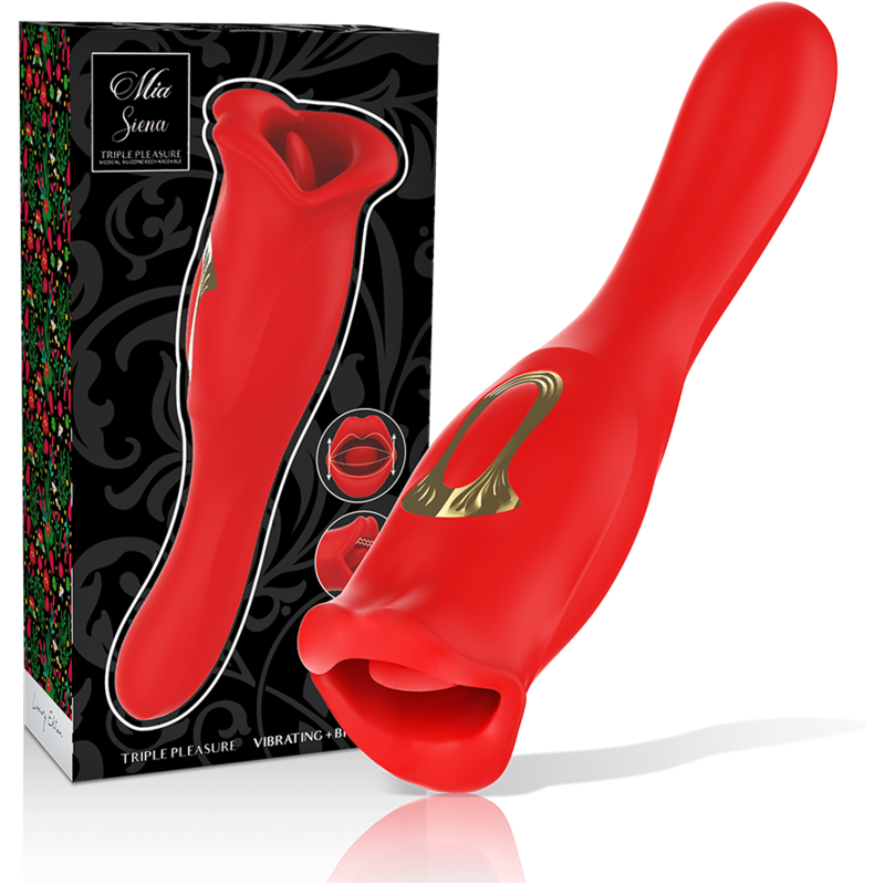 MIA - SIENA TRIPLE PLEASURE VIBRATING BITING
