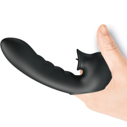 PRETTY LOVE - HOBGOBLIN VIBRATING FINGER CASE 12 VIBRATIONS CLITORIS STIMULATOR BLACK