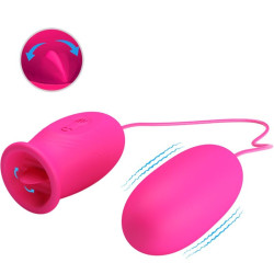 PRETTY LOVE - DAISY VIBRATING EGG CLITORIS STIMULATING TONGUE PINK
