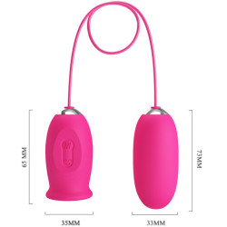 PRETTY LOVE - DAISY VIBRATING EGG CLITORIS STIMULATING TONGUE PINK