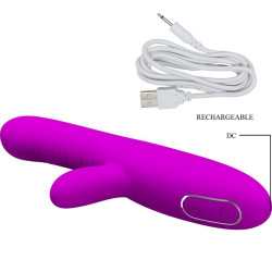 PRETTY LOVE - ANGELIQUE VIBRADOR MULTIFUNCIÓN ESTIMULADOR DE CLÍTORIS MORADO