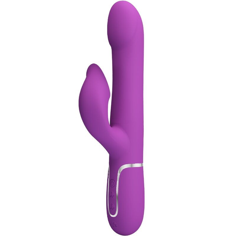 PRETTY LOVE - 4 IN 1 MULTIFUNCTION VIBRATOR and STIMULATOR PURPLE