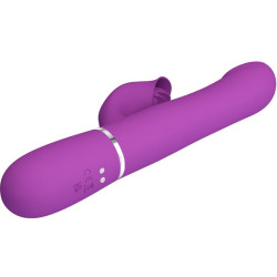 PRETTY LOVE - 4 IN 1 MULTIFUNCTION VIBRATOR and STIMULATOR PURPLE