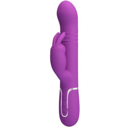PRETTY LOVE - COALE VIBRADOR RABBIT MULTIFUNCIÓN 4 EN 1 MORADO
