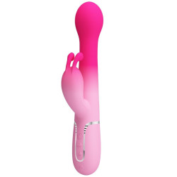 PRETTY LOVE - DEJON VIBRADOR RABBIT 3 EN 1 MULTIFUNCIÓN ROSA