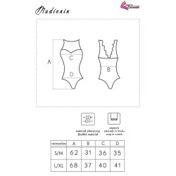 LIVCO CORSETTI FASHION - MUDIENIN LC 90654 BODY NEGRO S-M