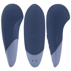 WOMANIZER - VIBE LAY-ON SILENT VIBRATOR DARK BLUE