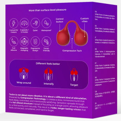 SNAIL VIBE - TWINN VIBRADOR DE DEDO CEREZA
