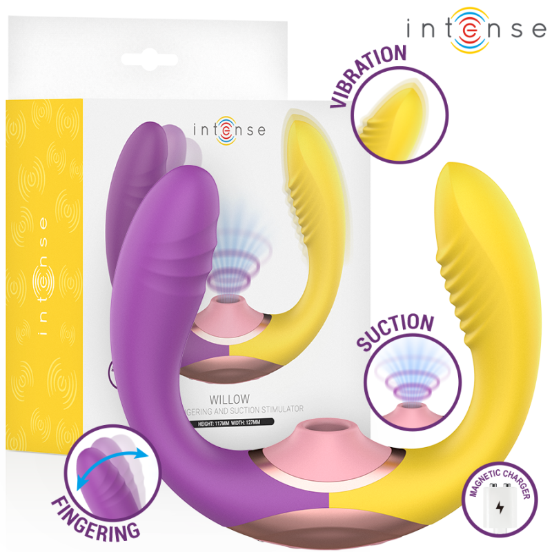 INTENSE - WILLOW 3-IN-1 SUCTION AND VIBRATION STIMULATOR