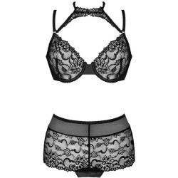 LIVCO CORSETTI FASHION - LINERA FOR THE SENSES COLLECTION BRA PANTY BLACK
