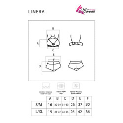 LIVCO CORSETTI FASHION - LINERA FOR THE SENSES COLLECTION SUJETADOR PANTY NEGRO S-M