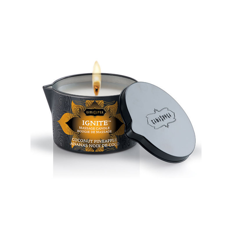 KAMASUTRA - COCONUT AND PINEAPPLE MASSAGE CANDLE 170GR