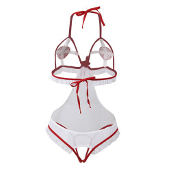 SUBBLIME - DISFRAZ DE ENFERMERA SEXY SIN ENTREPIERNA S-M