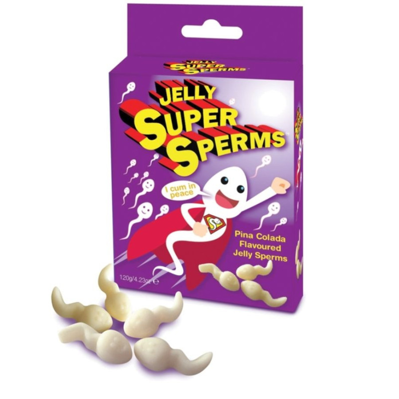 SPENCER and FLEETWOOD - JELLY SUPER SPERM GUMMIES FORM SPERM 120 GR