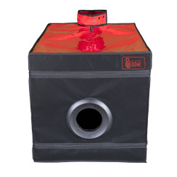 SECRET DOME - KINK CLUB LA NICHE CABIN BLACK and RED