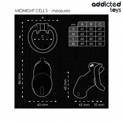 ADDICTED TOYS LOCKED - MINDNIGHT CELL JAULA PARA PENE TALLA S