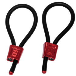 ELECTRASTIM - PRESTIGE ELECTRA LOOPS ANILLOS DE PENE AJUSTABLES ROJO