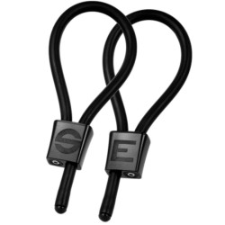 ELECTRASTIM - PRESTIGE ELECTRA LOOPS ADJUSTABLE COCK RINGS BLACK