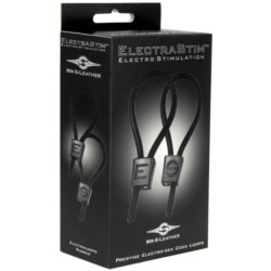ELECTRASTIM - PRESTIGE ELECTRA LOOPS ADJUSTABLE COCK RINGS BLACK