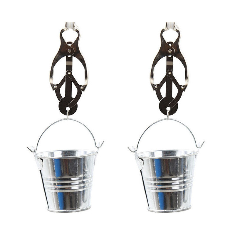 OHMAMA FETISH NIPPLE CLAMPS WITH BUCKETS