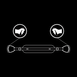 FETISH SUBMISSIVE - ARNÉS PARA HACERLO ESTILO PERRITO CON FORRO DE NEOPRENO
